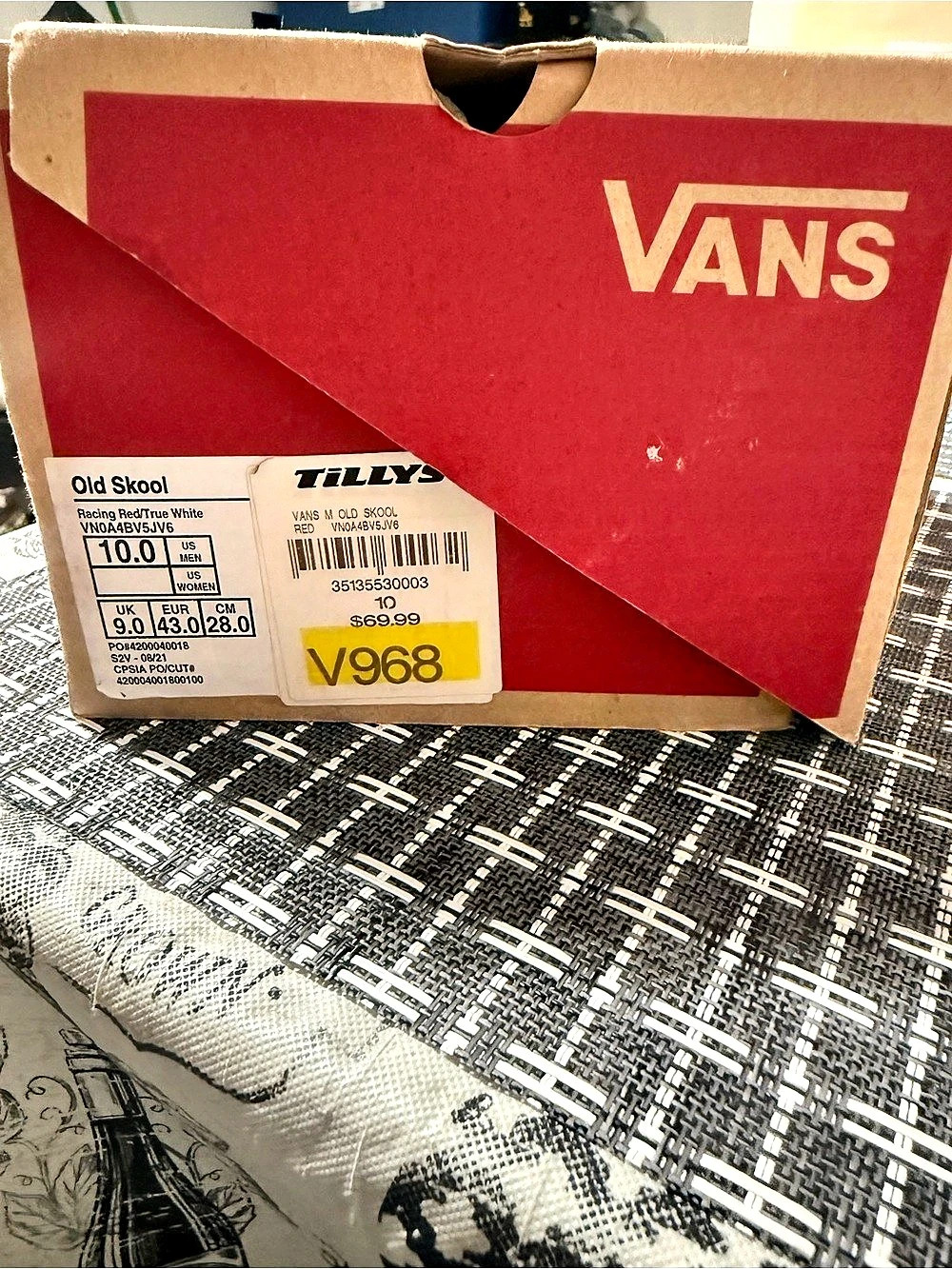 Vans Old Skool Racing Red True White Sneakers Red & White US 10
